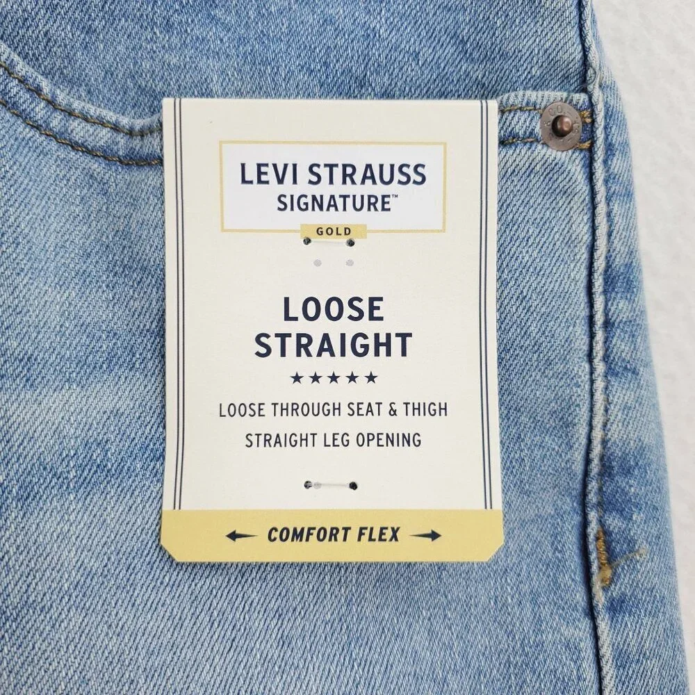 Levi's Signature Gold Jeans Loose Straight Stretch Men's 